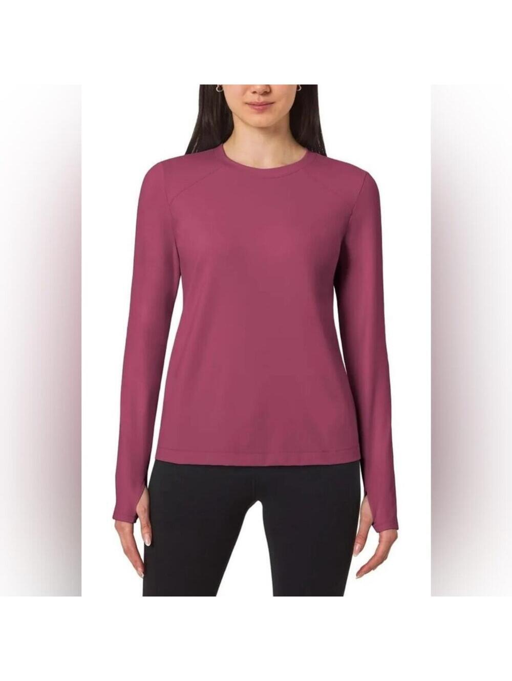 Mondetta Pink Fitted Long Sleeve Tee